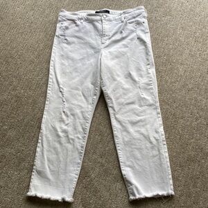 Women’s Liverpool Los Angeles Cropped Straight with Frayed Hem Jeans